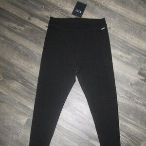 NWT BYLT Basics Women's Black Rib High Waist Leggings